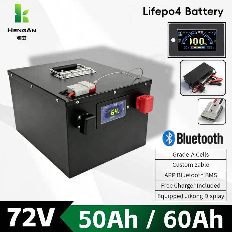 72V 60Ah Lifepo4 Battery Pack - Akumulator litowo-żelazowo-fosforanowy (LiFePO4) 72V 50Ah 60Ah,