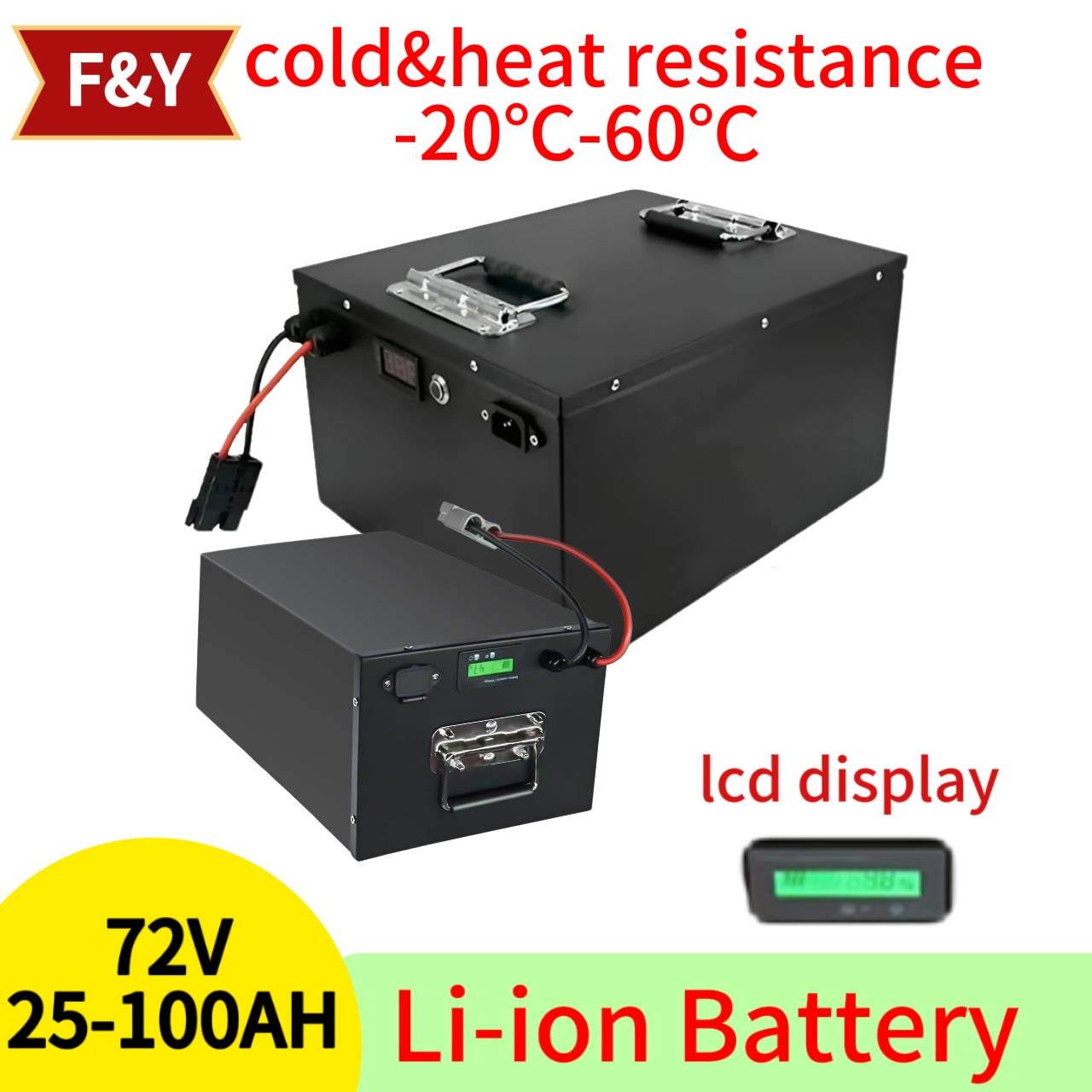 F&Y72V 25Ah 35Ah 45Ah 65Ah 80A – 72V 60Ah Lifepo4 Battery Pack recenzja i cena