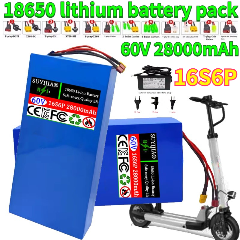 Nowy akumulator litowy 16S6P 6 – 60V 30Ah Electric Scooter Battery recenzja i cena