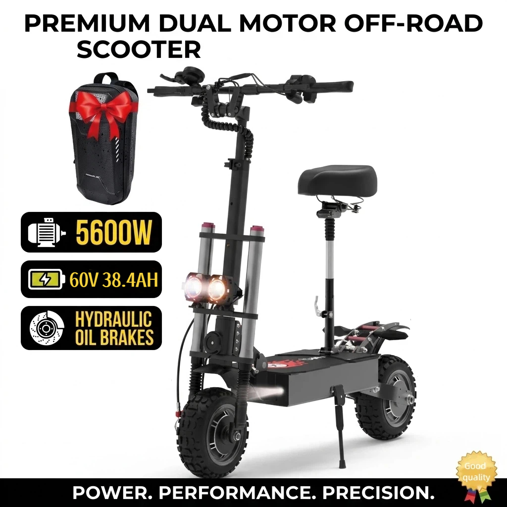 Hulajnoga elektryczna dla doro – 60V 5600W Dual Motor Electric Scooter recenzja i cena